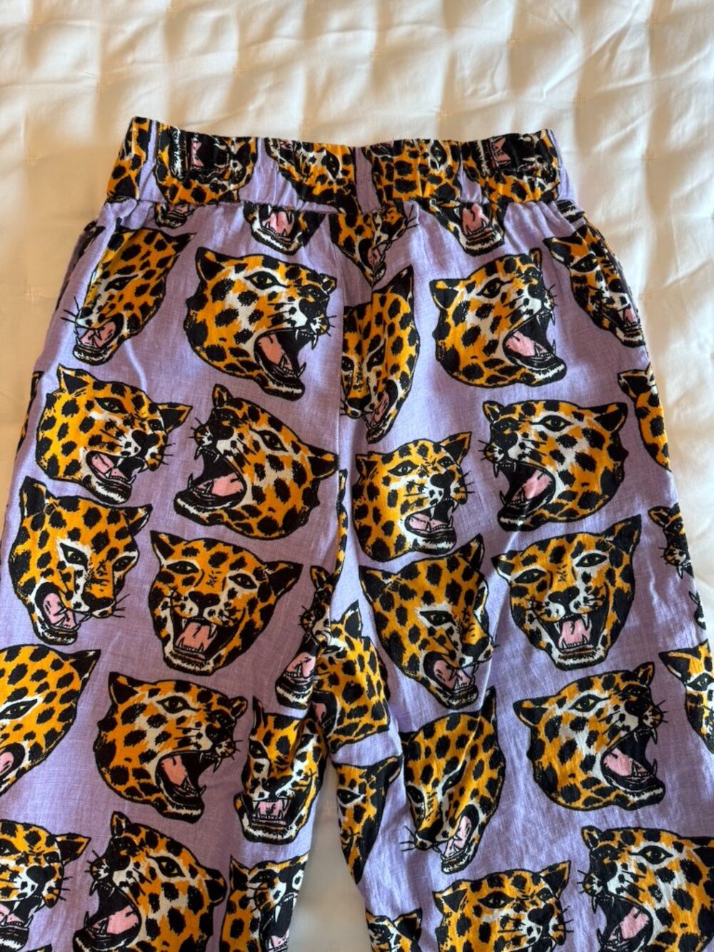 Nooworks Linen Catalina Pant Cheetah Head Size XS - Picture 5 of 5